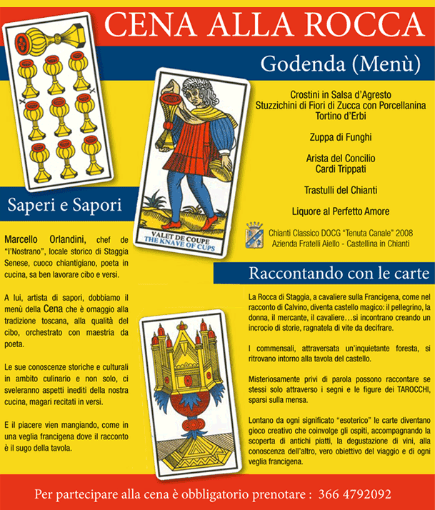 Veglia con cena alla Rocca di Staggia, Il castello dei destini incrociati Veglia con cena alla Rocca di Staggia, Il castello dei destini incrociati